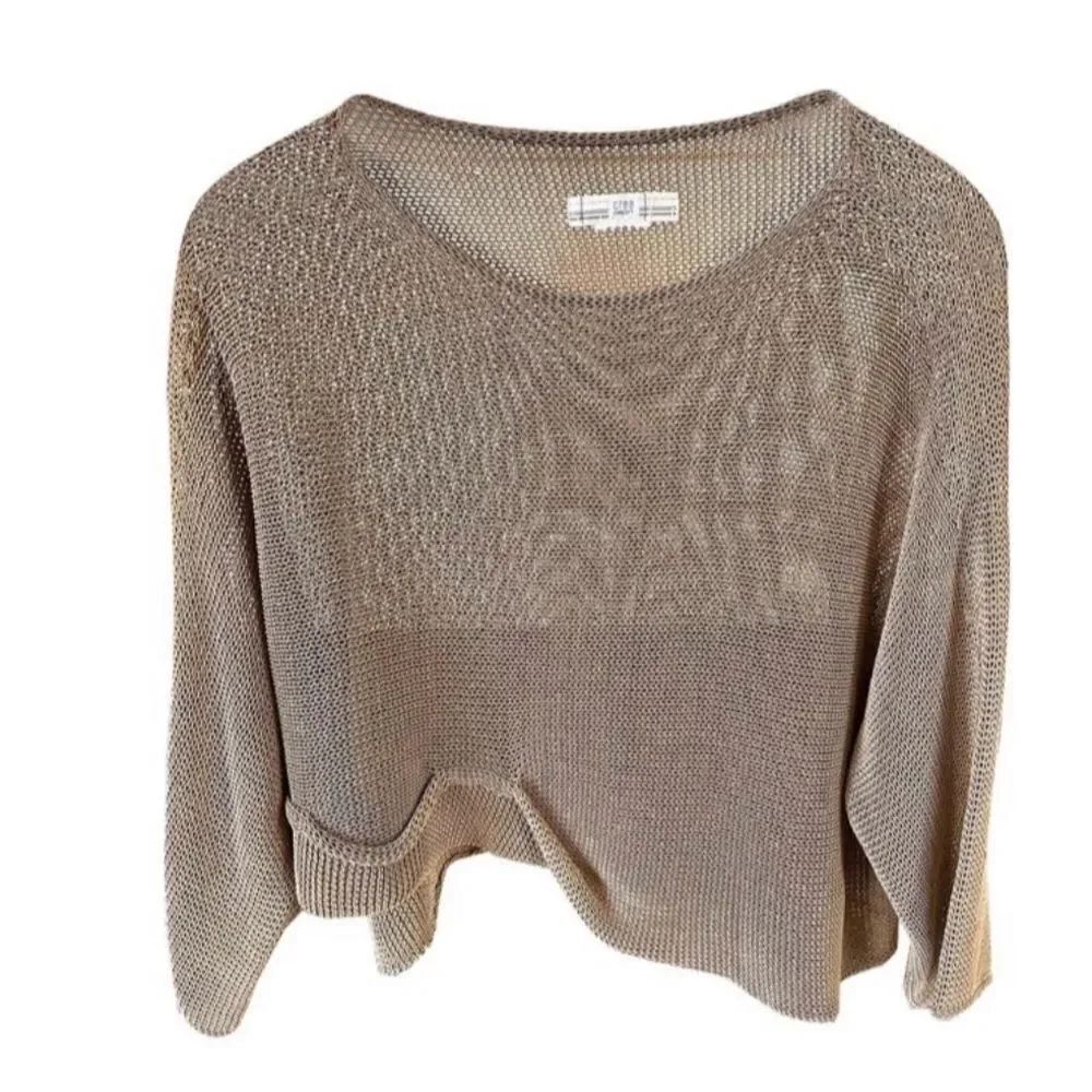 Crea Concept tan asymmetrical sweater